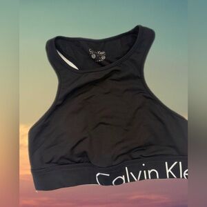 Calvin Klein Performance High-Neck Sports Bra – Size Small, Like New